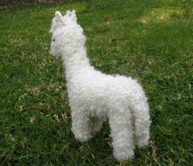 Alpaca Toy Knitting Pattern And A