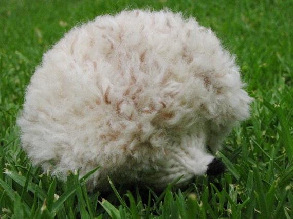 Snowflake Hedgehog, Knitted, Merino Yarn